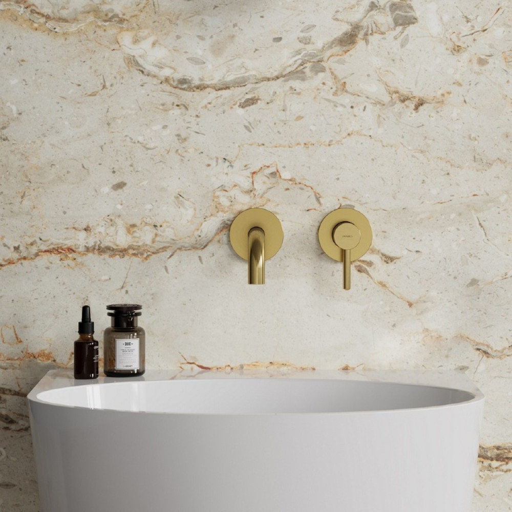 Змішувач для раковини Omnires Y прихованого монтажу brushed gold (Y1215HGLB)