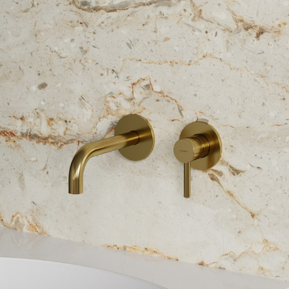 Змішувач для раковини Omnires Y прихованого монтажу brushed gold (Y1215HGLB)