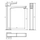 Смеситель для раковины Omnires Parma chrome/white (PM7412CRB)