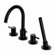 Смеситель для ванны Omnires Y black (Y1232BL)