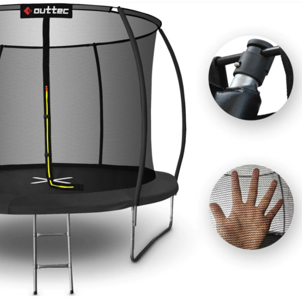 Батут із внутрішньою сіткою Outtec Pumpkin 14 футів 435 см чорний (V312177)
