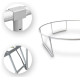 Батут із внутрішньою сіткою Outtec Pumpkin 8 футів 252 см чорно-сірий (V386843)