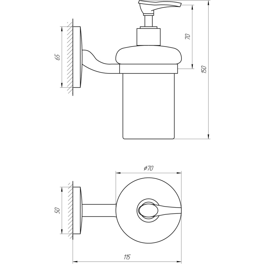 Диспенсер для жидкого мыла Perfect Sanitary Appliances RM 1401
