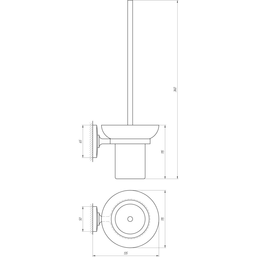 Ершик для унитаза Perfect Sanitary Appliances RM1901