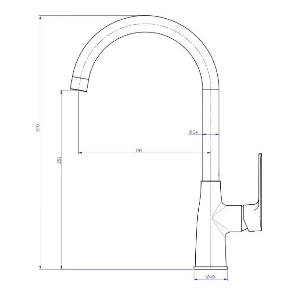 Змішувач для кухні PERLA Jack (PBZ6302)