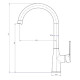 Змішувач для кухні PERLA Jack (PBZ6302B)