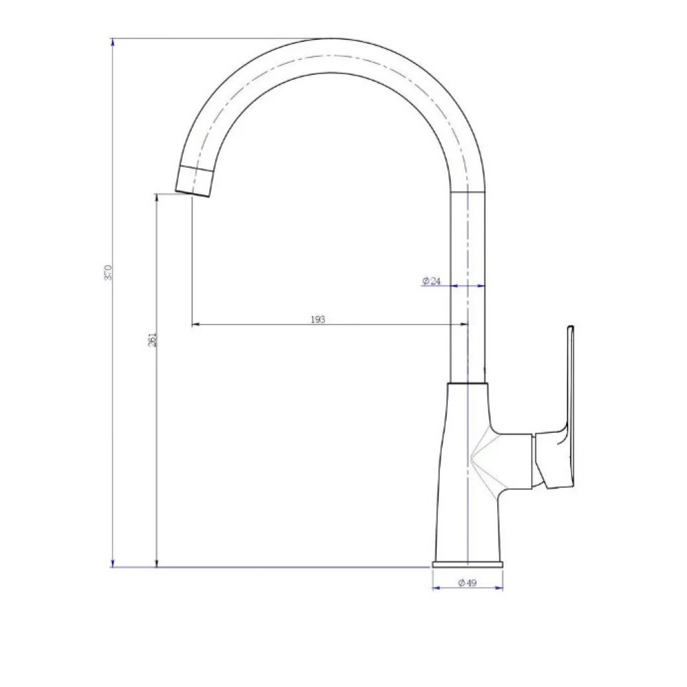 Змішувач для кухні PERLA Jack (PBZ6302W)