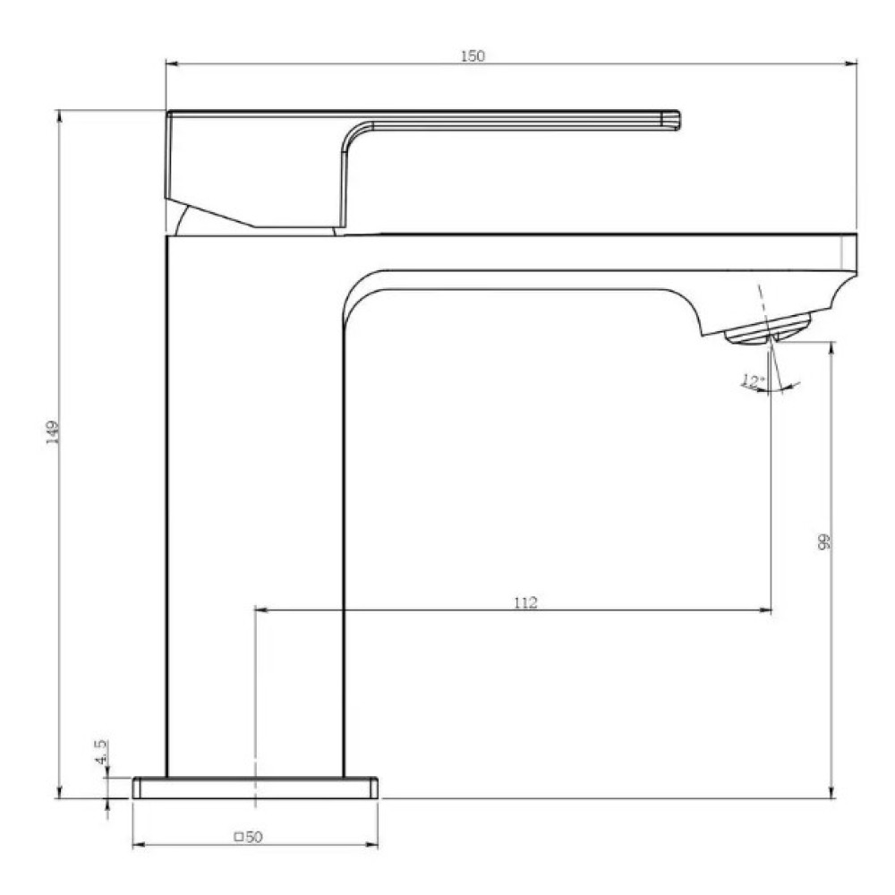 Змішувач для умивальника PERLA Robin (PBZ6203W)