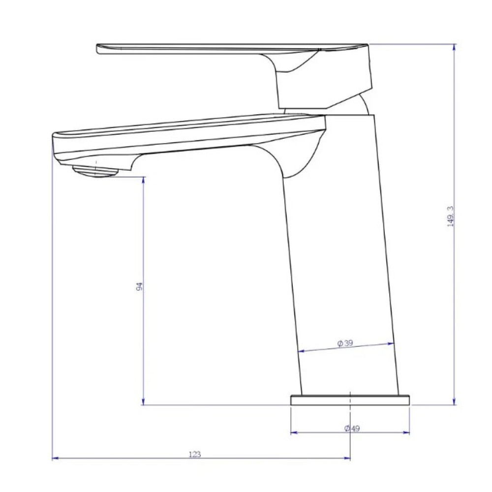 Змішувач для умивальника PERLA Jack (PBZ6303W)