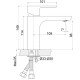 Змішувач для умивальника PERLA Elis (PSH503GM)
