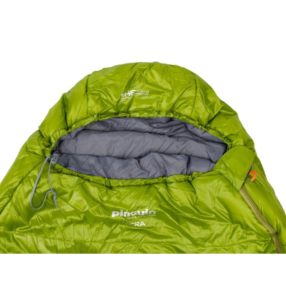 Спальний мішок Pinguin Micra (6/1 ° C), 185 см - Right Zip, Green (PNG 230246) 2020