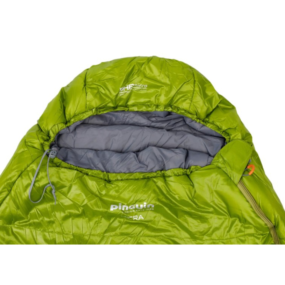 Спальний мішок Pinguin Micra (6/1 ° C), 175 см - Right Zip, Green (PNG 230840) 2020