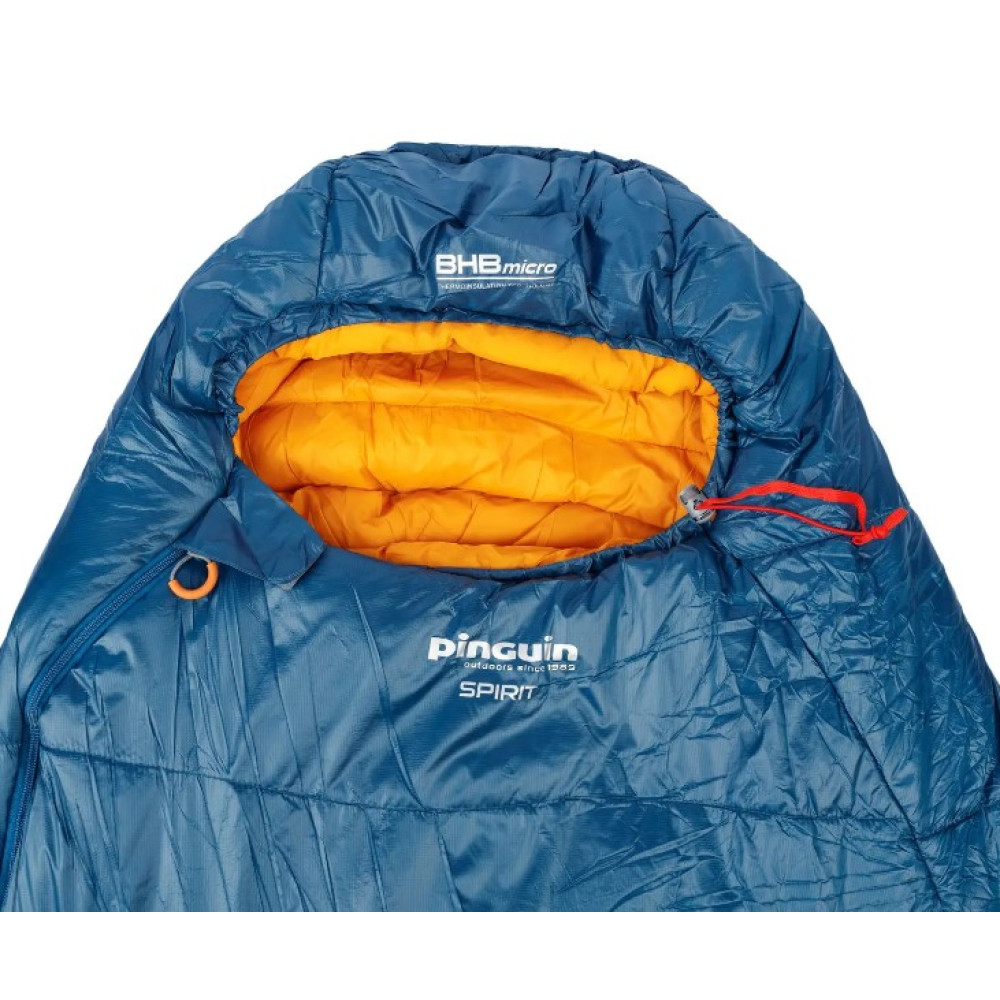 Спальний мішок Pinguin Spirit (-5/-12°C), 185 см - Right Zip, Blue (PNG 232257) 2020