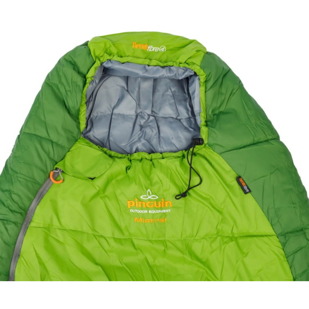 Спальний мішок Pinguin Mistral PFM (3/-3°C), 185 см - Right Zip, Green (PNG 235241)