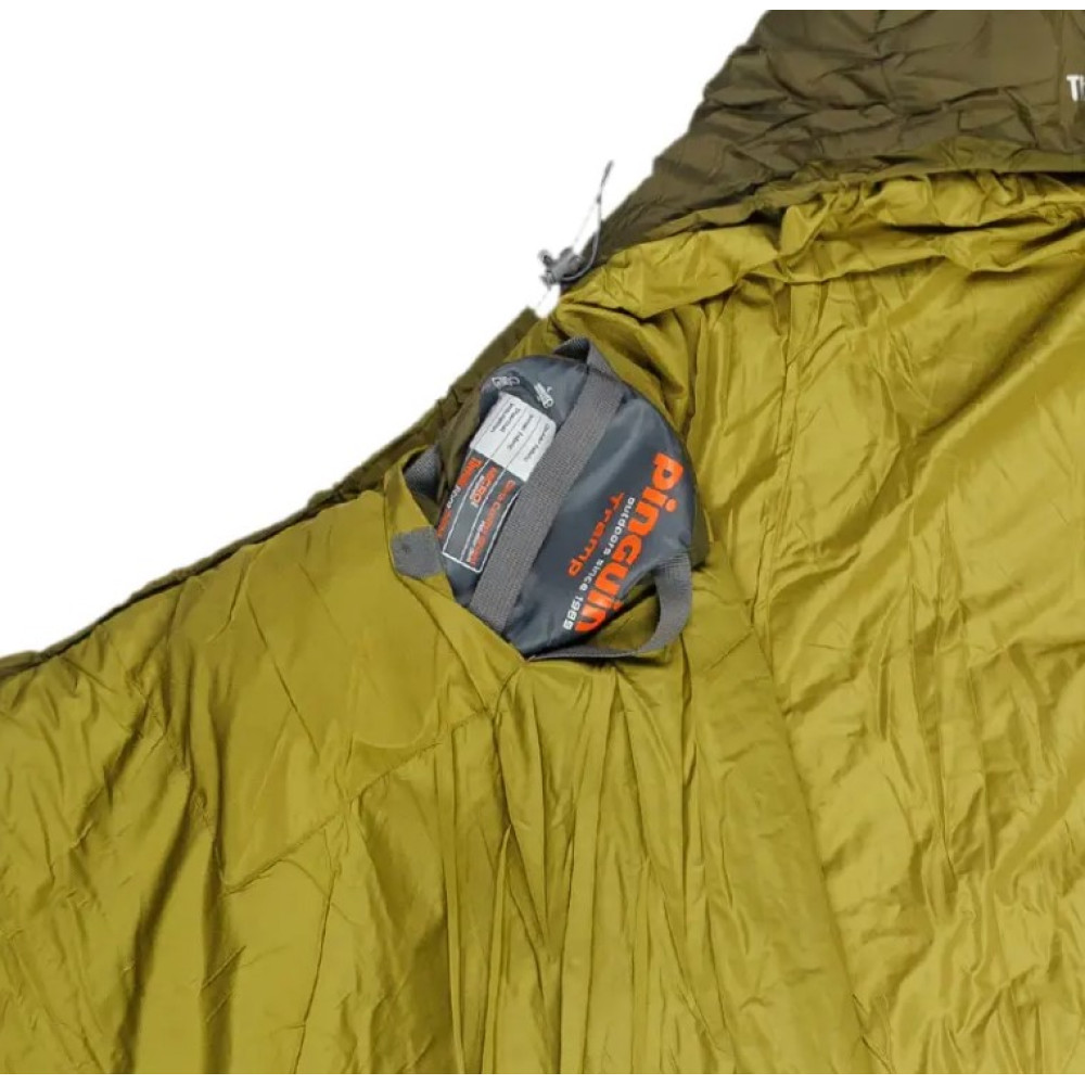 Спальний мішок Pinguin Tramp (11/7 ° C), 195 см - Left Zip, Khaki (PNG 237344) 2020