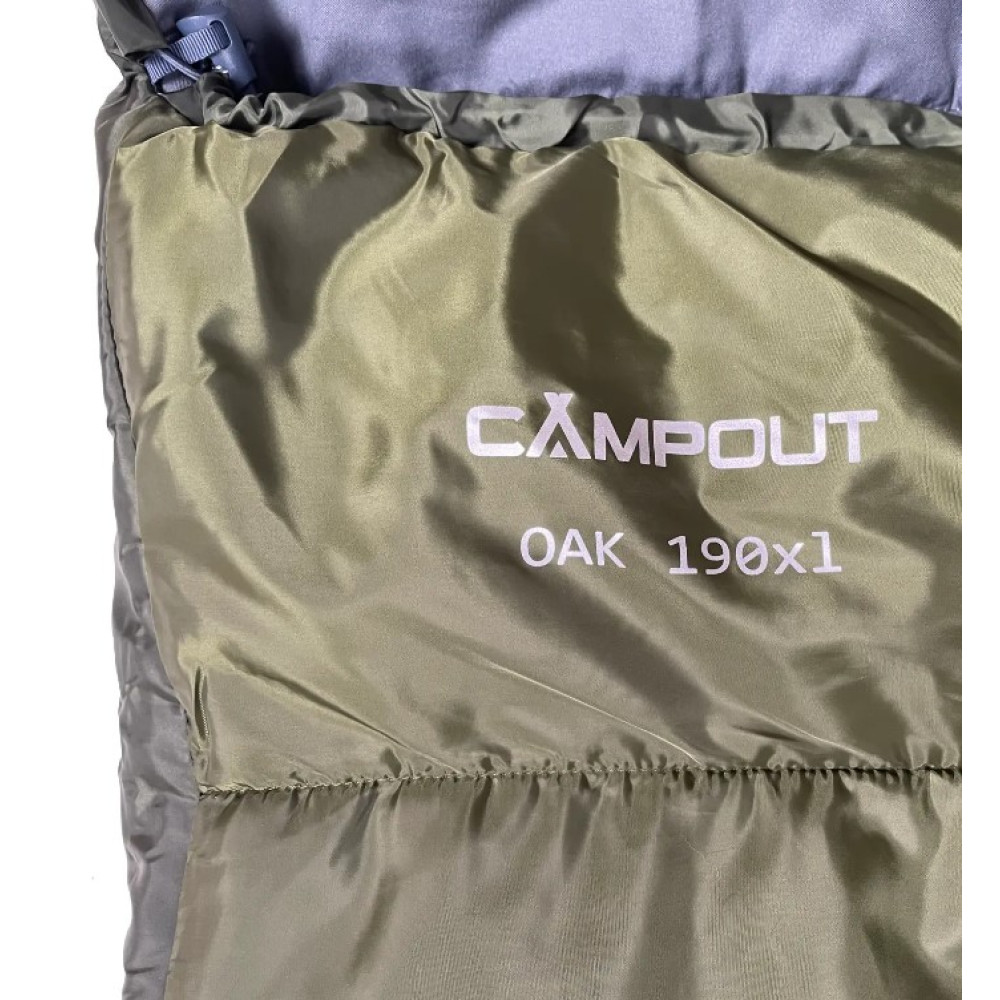 Спальний мішок Campout Oak (6/1 ° C), 190 см - Right Zip, Khaki (PNG 251449)