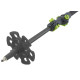 Трекінгові телескопічні палиці Pinguin Carbon FL Foam 2021, Carbon/Green (PNG 809145)
