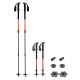 Трекінгові телескопічні палиці Pinguin Shock FL/TL Foam, 63-135 см, Orange (PNG 812121)