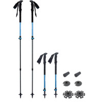 Треккинговые телескопические палки Pinguin Shock FL/TL Foam, 63-135 см, Blue (PNG 812152)