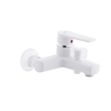 Смеситель для ванны PLAMIX Leo-009 White (без шланга и лейки) (PM0555)