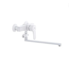 Смеситель для ванны PLAMIX Mario-006 White (без шланга и лейки) (PM0560)
