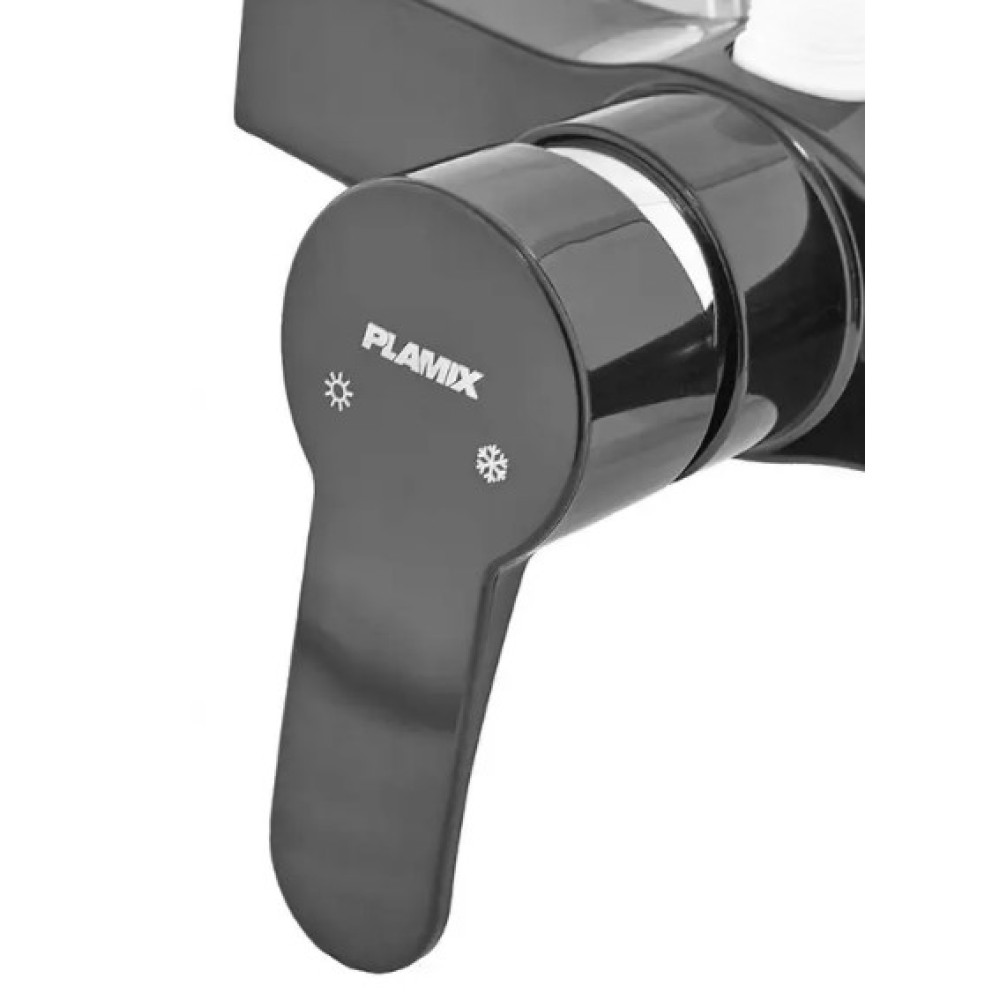 Смеситель для душа Plamix Mario-003 Black (без шланга и лейки) (PM0604)