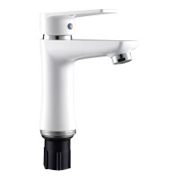 Змішувач для умивальника PLAMIX Oscar-001(W) White (PM0612)