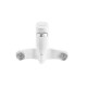 Смеситель для ванны Plamix Cezar-006 EURO SET White (со шлангом, лейкой и кронштейном) (PM0666)