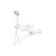 Смеситель для ванны PLAMIX Pablo -140 EURO SET White (со шлангом и лейкой) (PM0670)