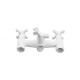 Смеситель для ванны PLAMIX Pablo -140 EURO SET White (со шлангом и лейкой) (PM0670)