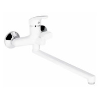 Смеситель для ванны Plamix Afina-006 EURO White (без шланга и лейки) (PM0687)