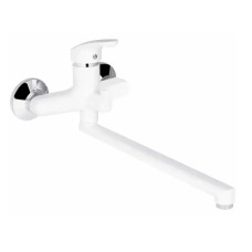 Смеситель для ванны Plamix Afina-006 EURO White (без шланга и лейки) (PM0687)