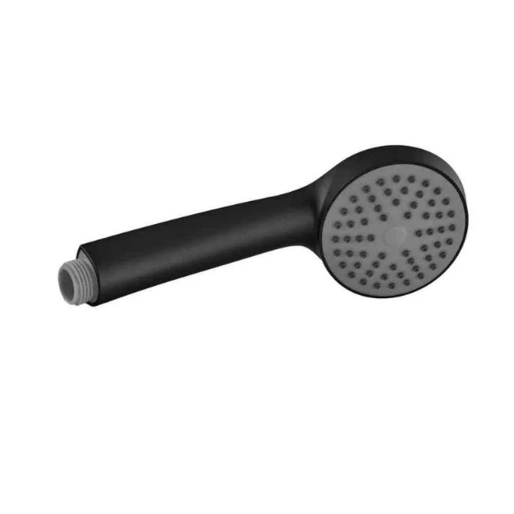 Змішувач для ванни Plamix CEZAR-006 EURO SET Matte black, зі шлангом, лійкою та кронштейном (PM0690)