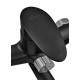 Змішувач для ванни Plamix CEZAR-006 EURO SET Matte black, зі шлангом, лійкою та кронштейном (PM0690)