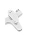 Змішувач для ванни Plamix CEZAR-009 EURO SET White, зі шлангом, лійкою та кронштейном (PM0692)