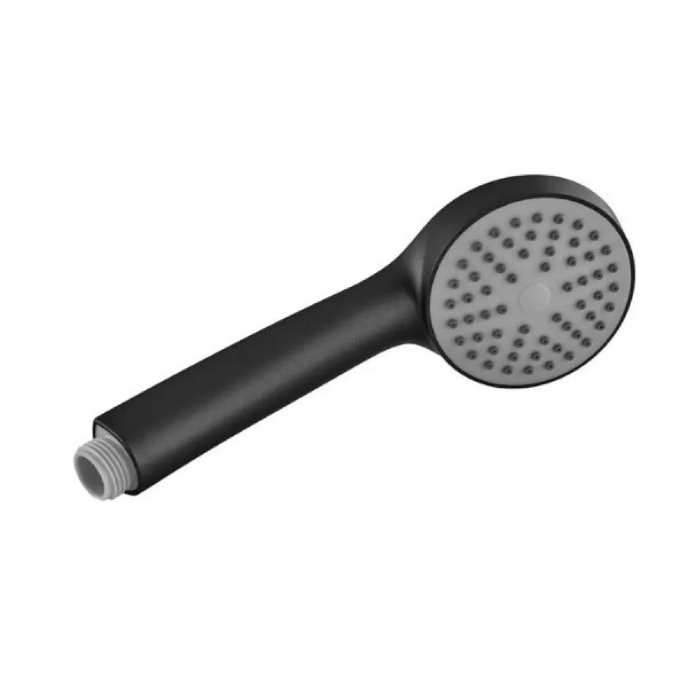 Змішувач для ванни Plamix CEZAR-009 EURO SET Matte black, зі шлангом, лійкою та кронштейном (PM0693)