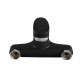 Змішувач для ванни Plamix CEZAR-009 EURO SET Matte black, зі шлангом, лійкою та кронштейном (PM0693)