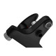 Змішувач для ванни Plamix CEZAR-009 EURO SET Matte black, зі шлангом, лійкою та кронштейном (PM0693)