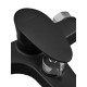 Змішувач для ванни Plamix CEZAR-009 EURO SET Matte black, зі шлангом, лійкою та кронштейном (PM0693)