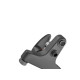 Змішувач для ванни Plamix CEZAR-009 EURO SET Graphite, зі шлангом, лійкою та кронштейном (PM0694)