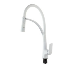 Смеситель для кухни Plamix Lucas-017 SET White REFL.White (PM0716)
