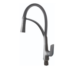 Смеситель для кухни Plamix Lucas-017 SET Graphite Refl.Grey (PM0723)
