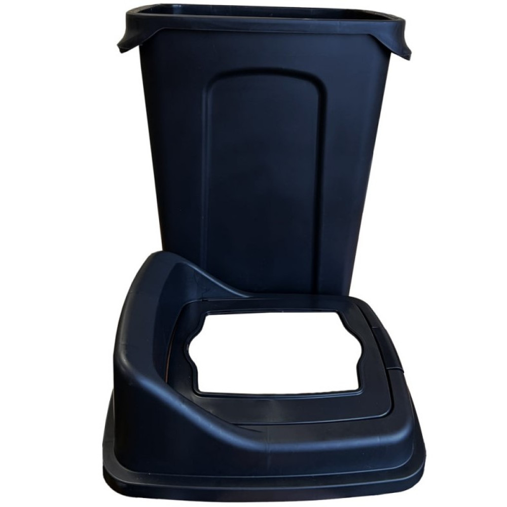 Бак для сортування сміття Planet Re-Cycler 50 л Чорний (12190)