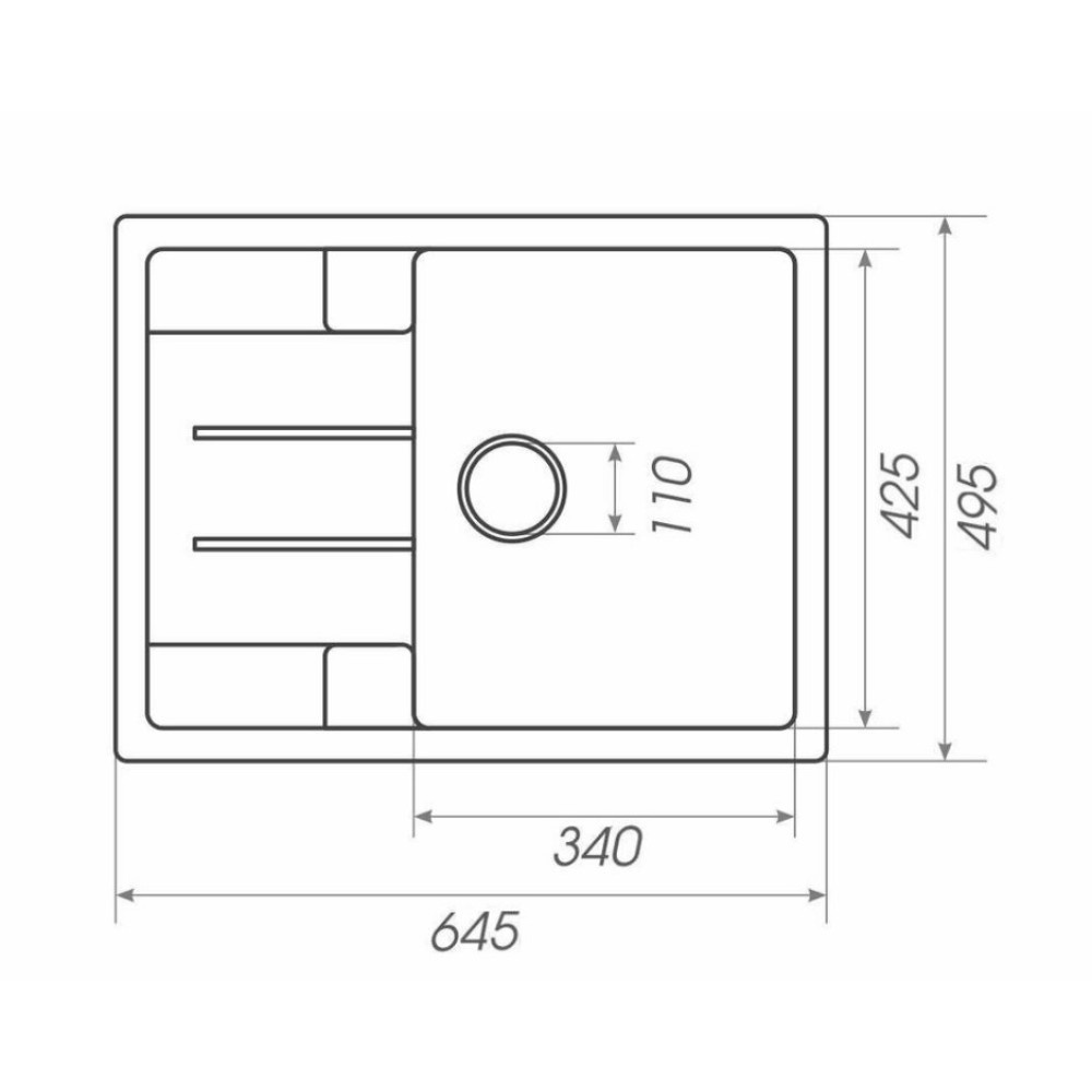 Кухонна мийка Platinum 6550 INTENSO (SP000025106)