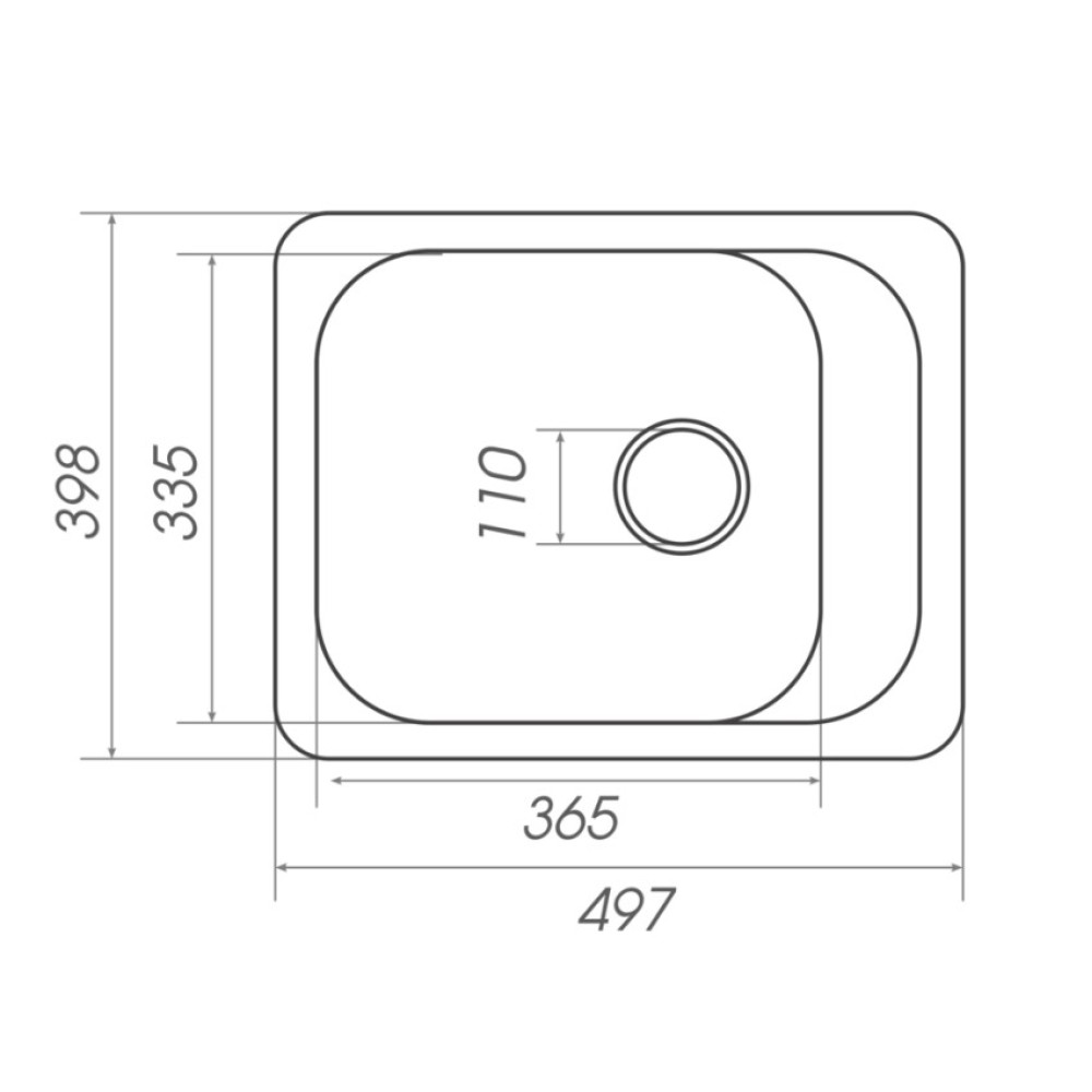 Кухонна мийка Platinum 4050 KORRADO (SP000025134)