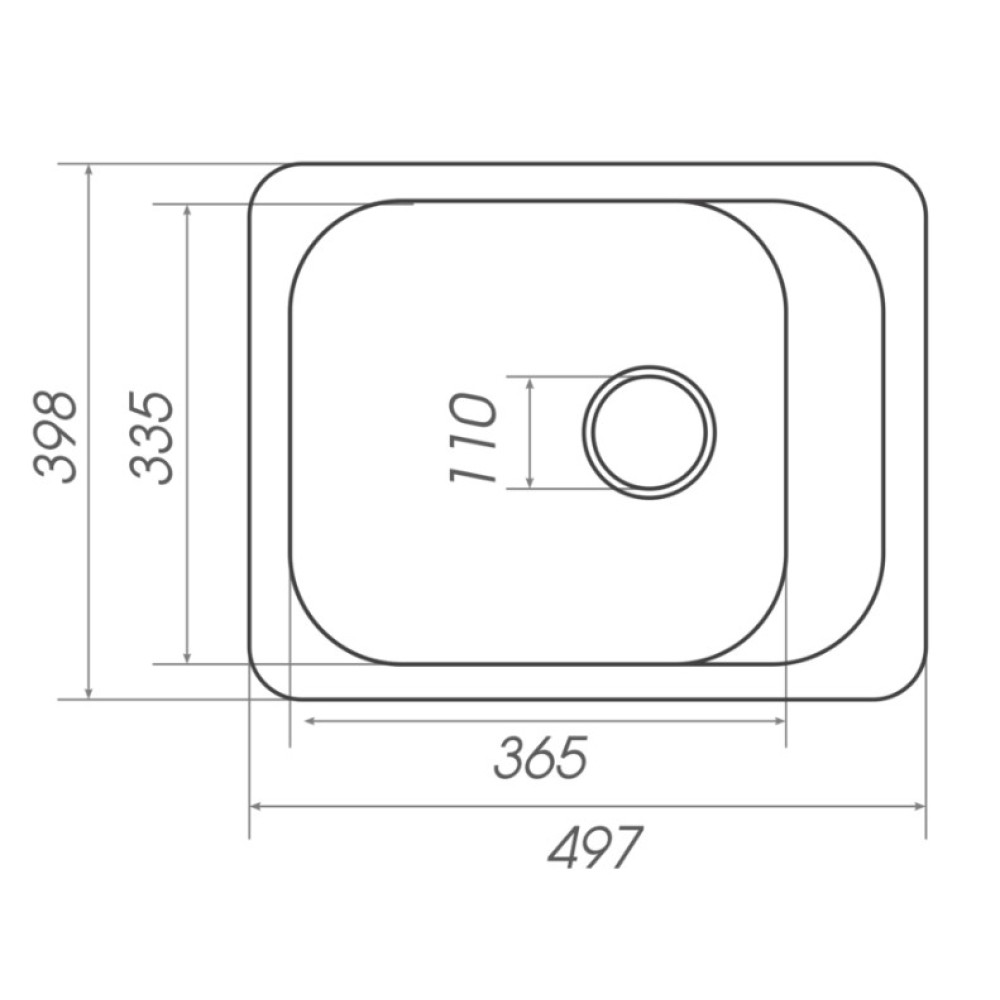 Кухонна мийка Platinum 4050 KORRADO (SP000025137)