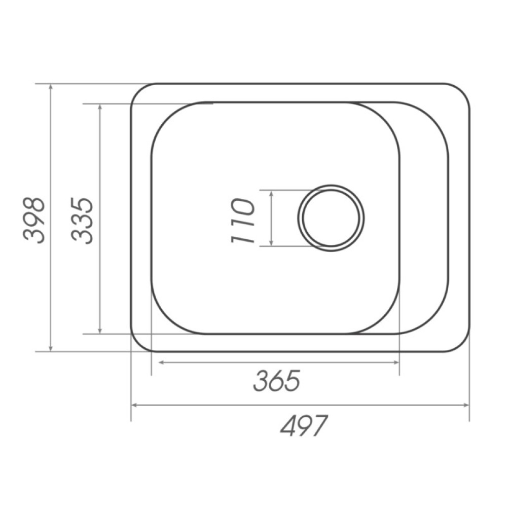 Кухонна мийка Platinum 4050 KORRADO (SP000025141)