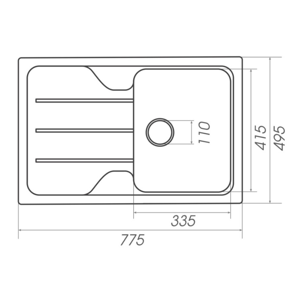 Кухонна мийка Platinum 7850 VERONA (SP000025155)