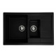 Кухонна мийка Platinum 7850W TOSKANA матова Чорна (SP000025177)