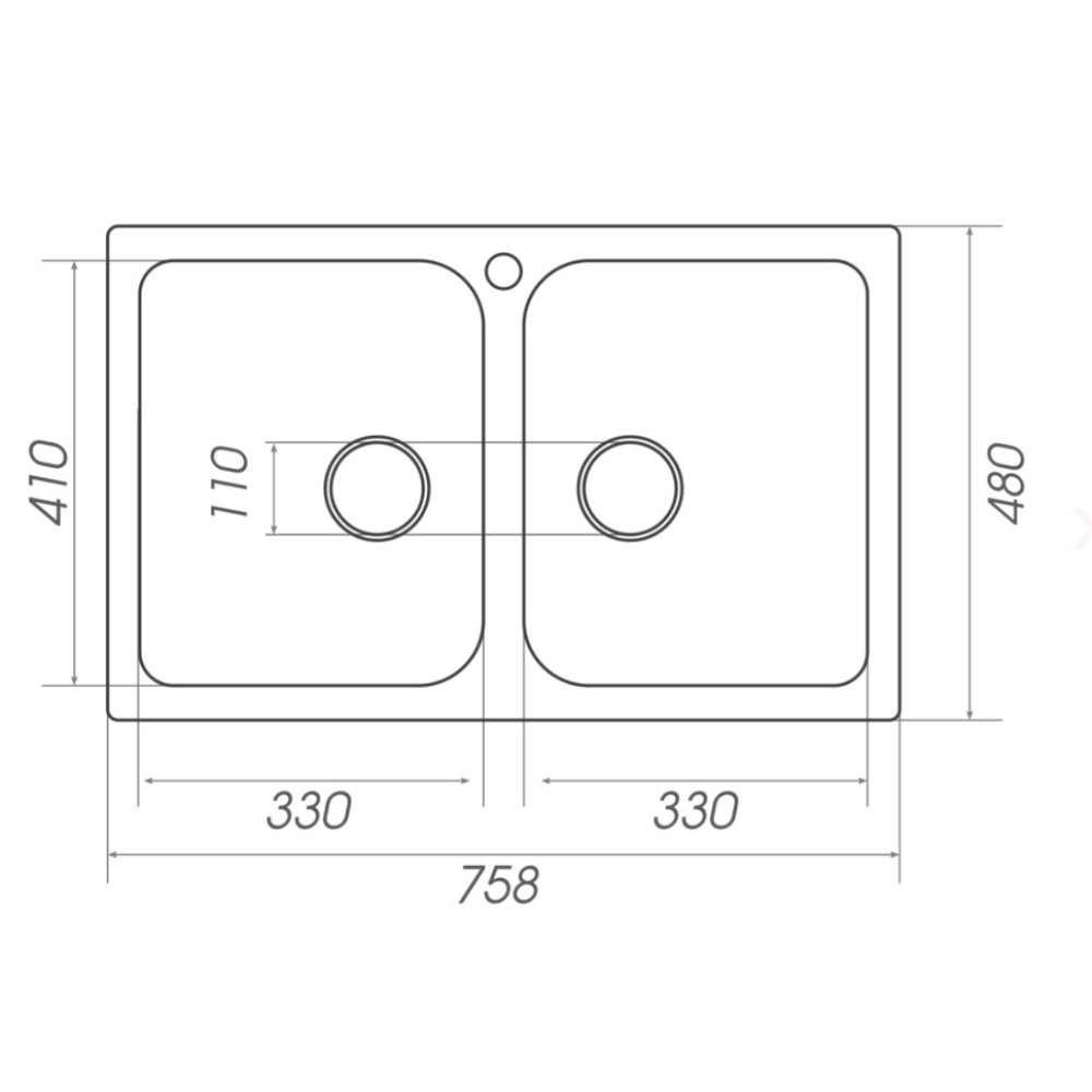Кухонна мийка Platinum 7648W TWIN (SP000024928)